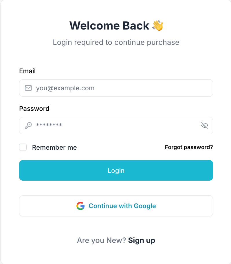 This image is a screenshot of Klasio Student Portal Login Page