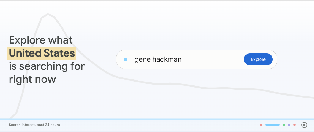 This image is a screenshot of Google trends website to give readers idea about what people are searching on Google in different parts of the world. Linked to article titled How to become a course creator