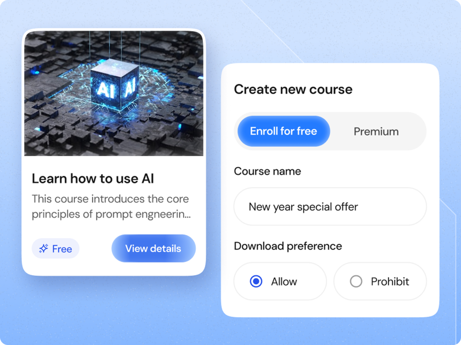 Create digital downloads