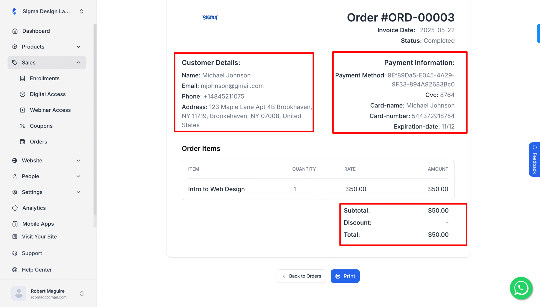 How to Check Order Details - Klasio