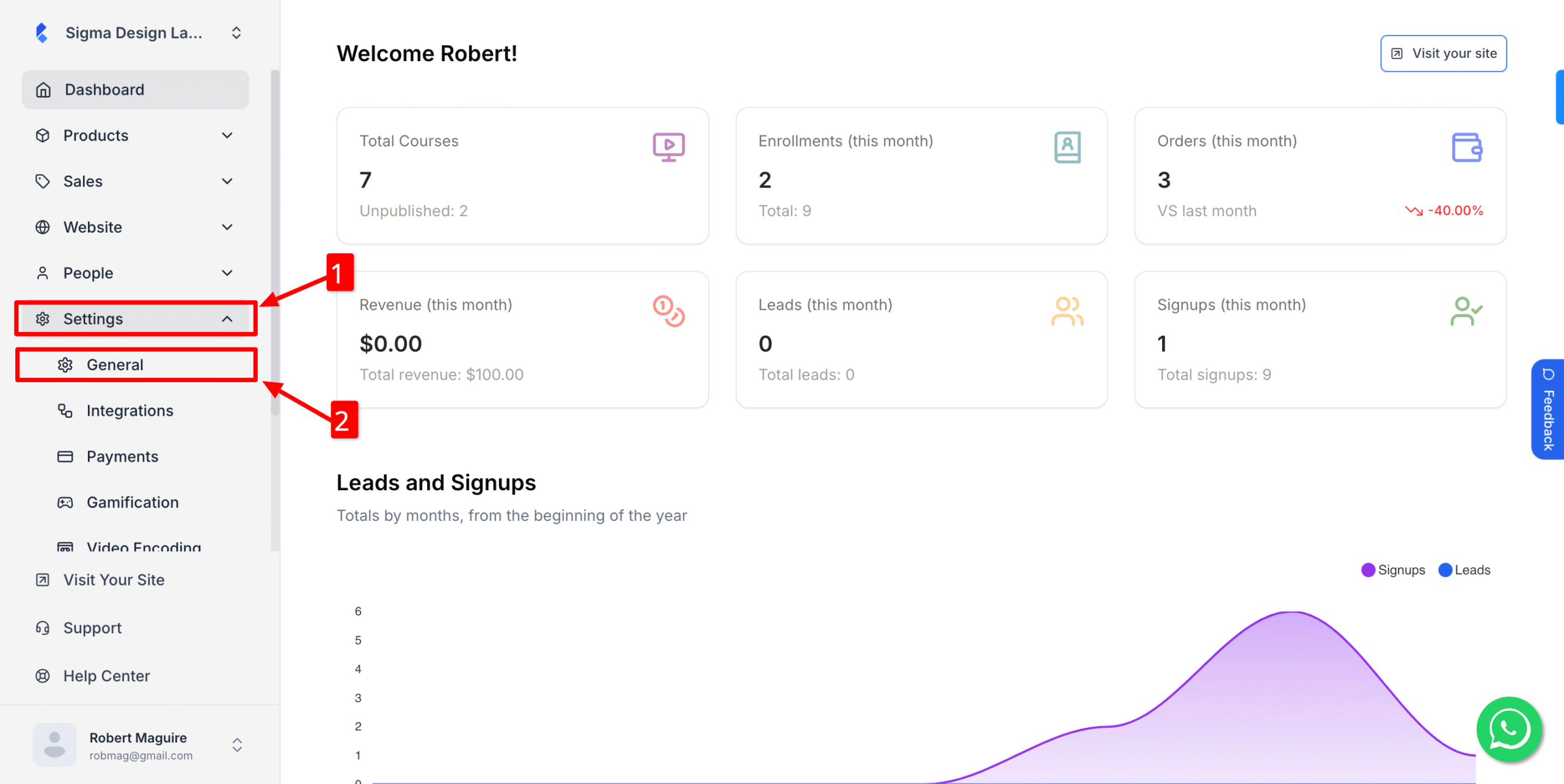 This image is a screenshot of Klasio settings window with the General tab in highlight.