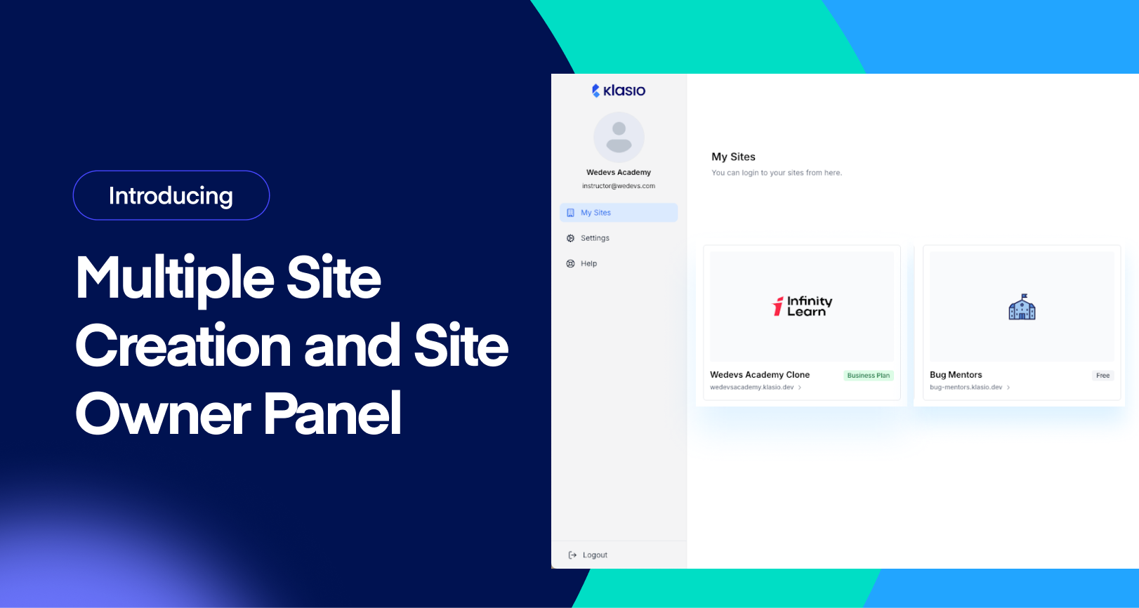 Introducing Multiple Site Creation and Site Owner Panel