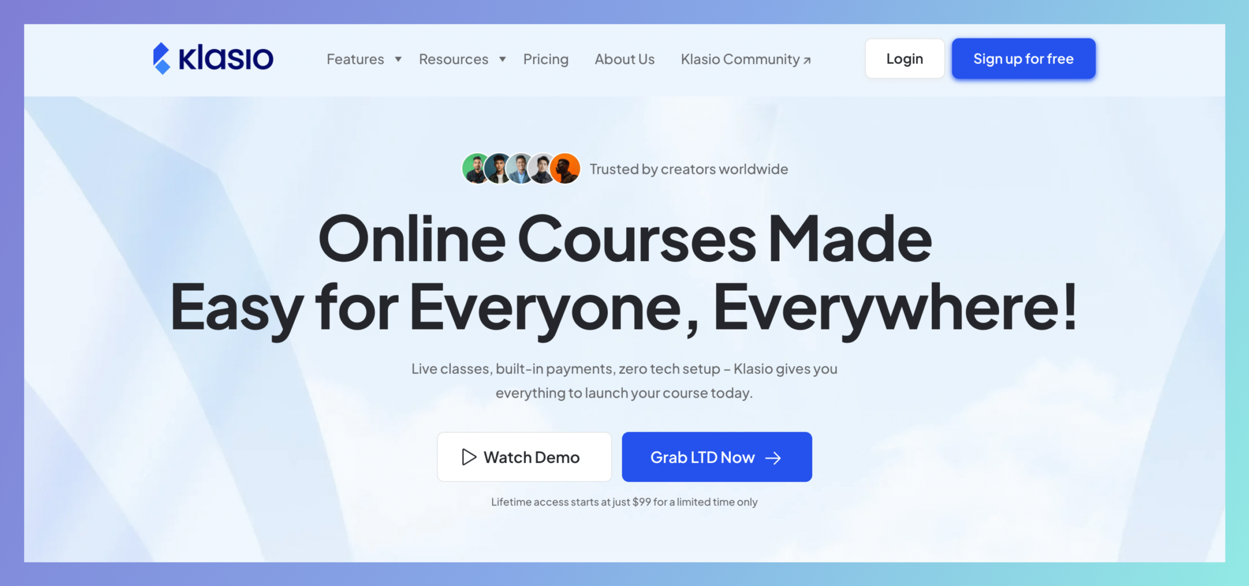 Klasio- Best online course platforms