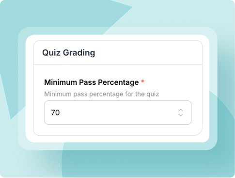 Screenshot of automated quiz grading in Klasio