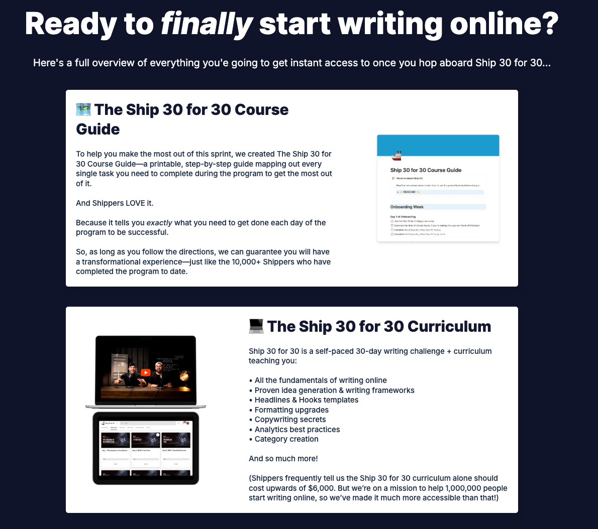 curriculum example
