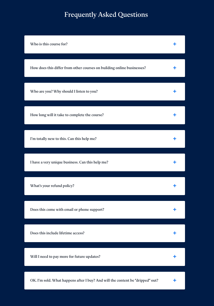 FAQ example