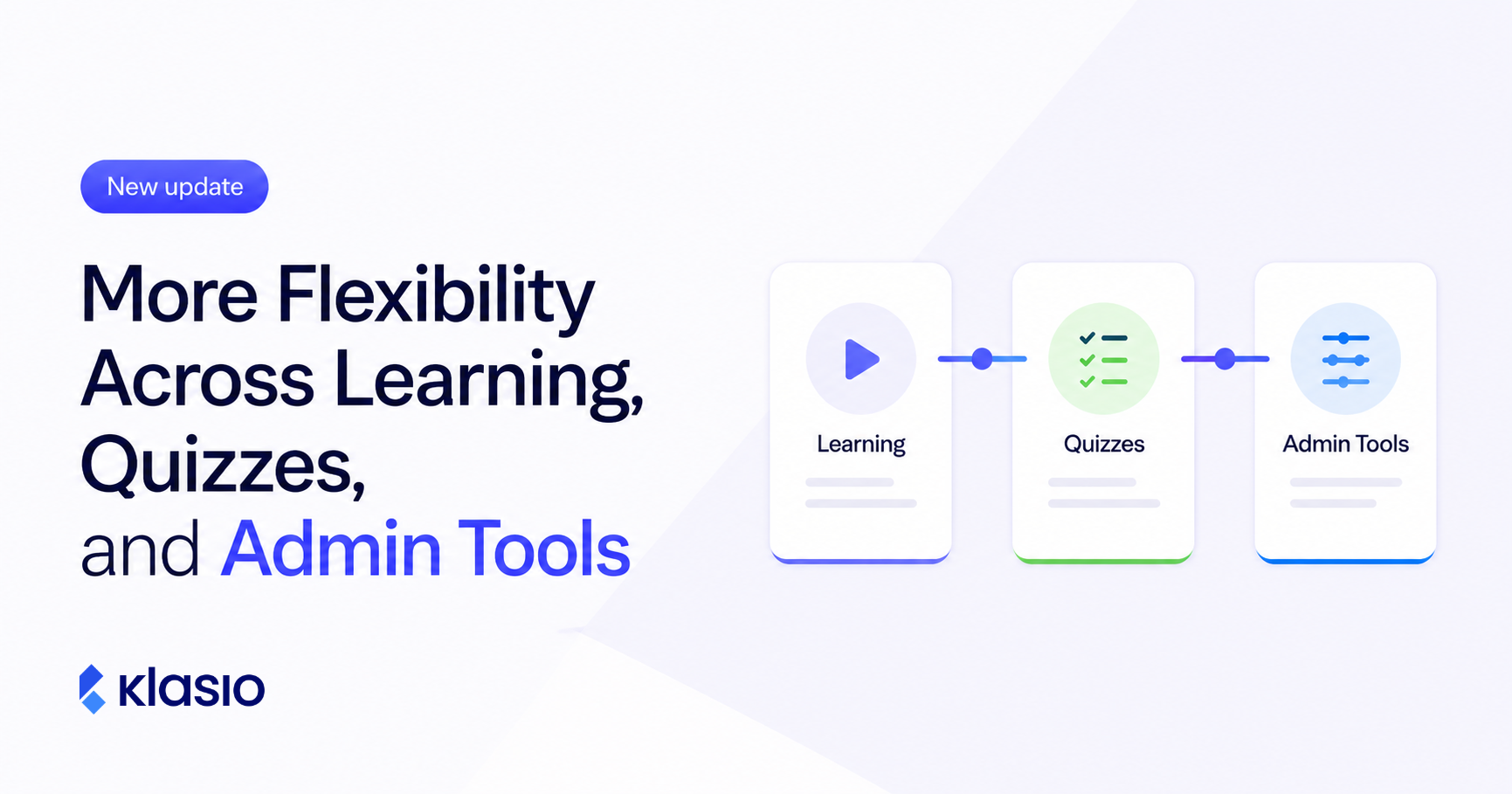 More Flexibility Across Learning, Quizzes, and Admin Tools