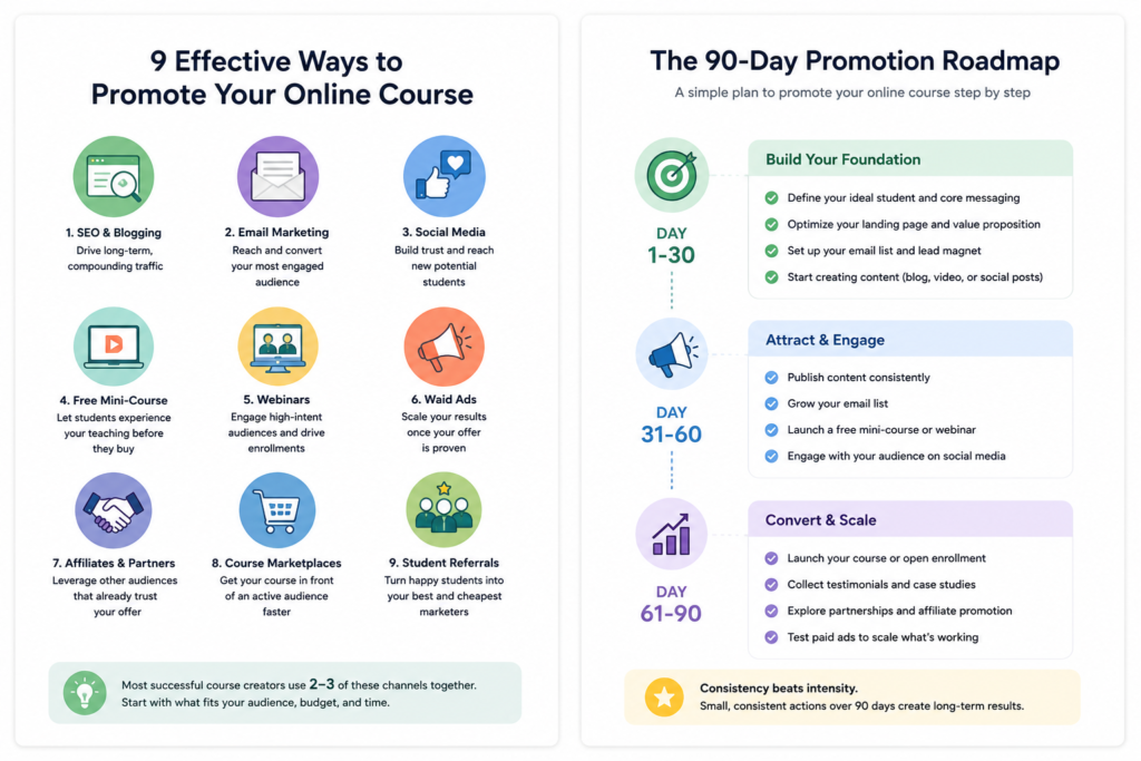 how to promote your online course