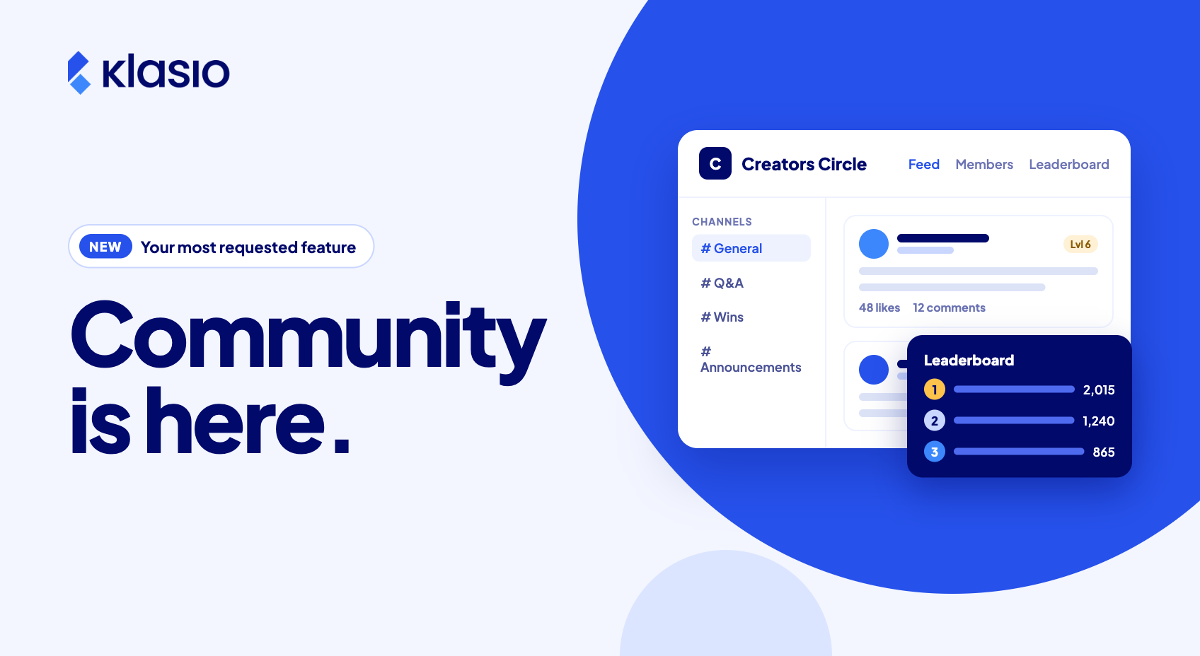 Introducing Community: Build Your Student Community Inside Klasio