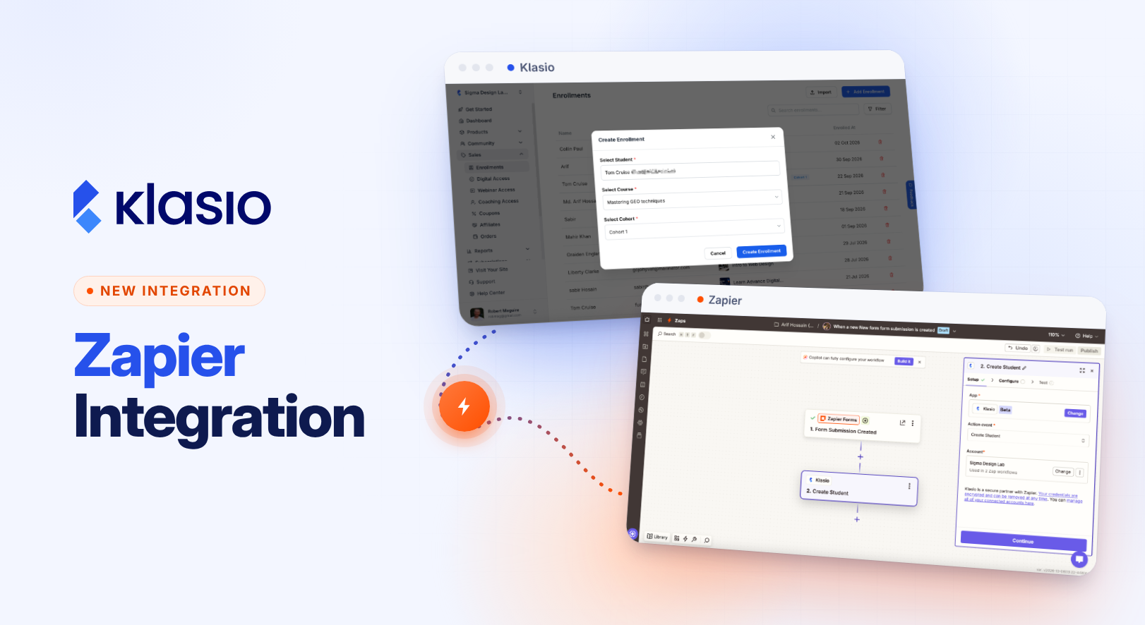 Introducing Zapier Integration in Klasio